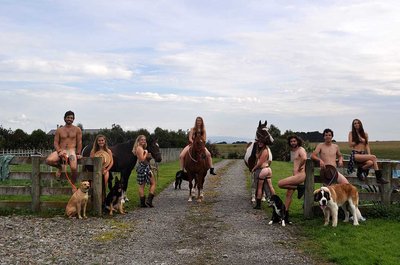 Vet students bare it all for charity and halfway day - image2