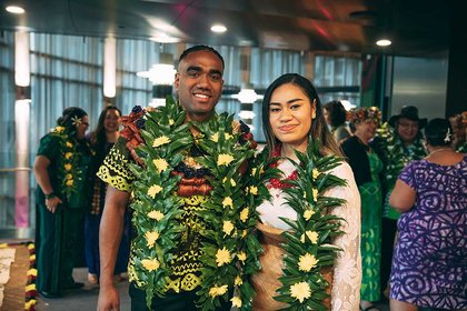 Tupou Vaiogo and Sela Tupou Patisepa Maka