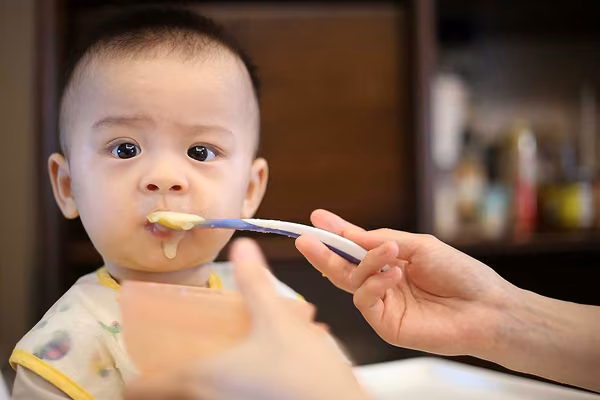 Baby eating