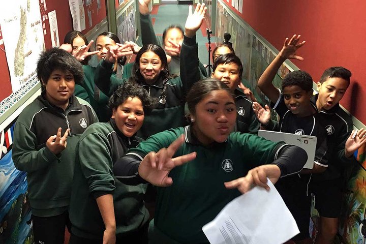 Students from Avalon Intermediate School.