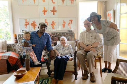 Former student visits Massey teachers after 50 years  - image1