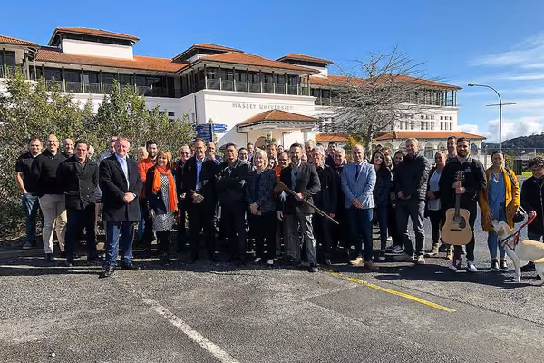Group photo at Science Innovation Centre blessing