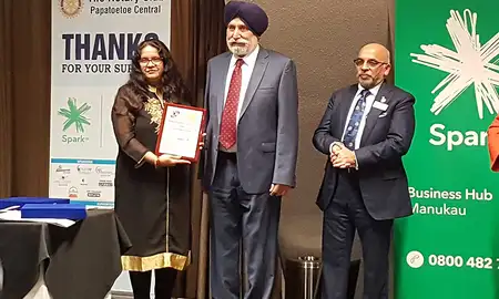 Fin-Ed Centre director recognised by Indian community - image1