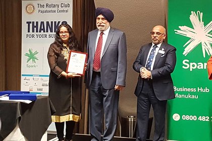 Fin-Ed Centre director recognised by Indian community - image1