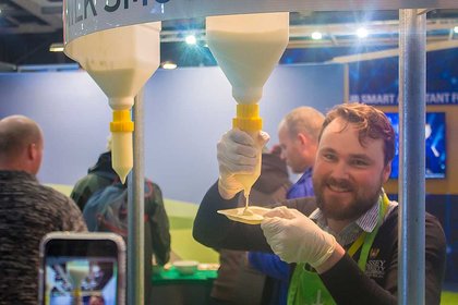 Serving up a sheep milk smoothie - image1