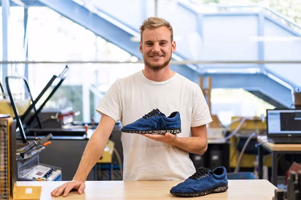 Rik Olthuis with his Voronoi Runners