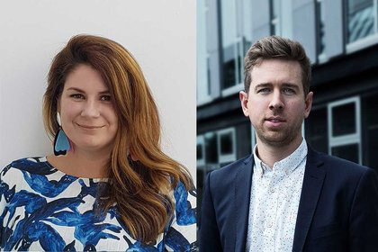 Dr Catherine Hoad and Dr Oli Wilson of the College of Creative Arts