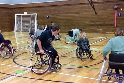 Social wheelchair basketball