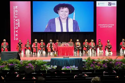 Staff Zoom in to celebrate with graduates from Singapore partnership - image1