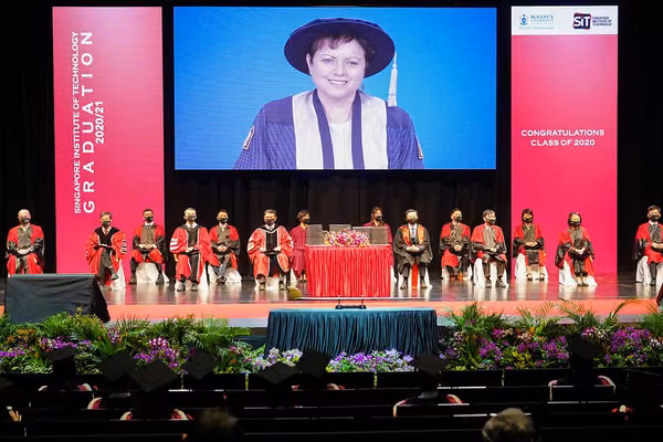 Staff Zoom in to celebrate with graduates from Singapore partnership - image1
