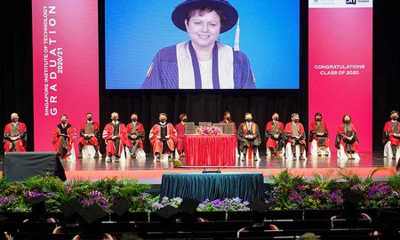 Staff Zoom in to celebrate with graduates from Singapore partnership - image1