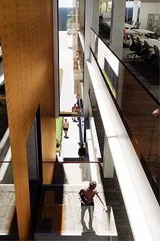 A concept design of the refurbished Manawatū library.