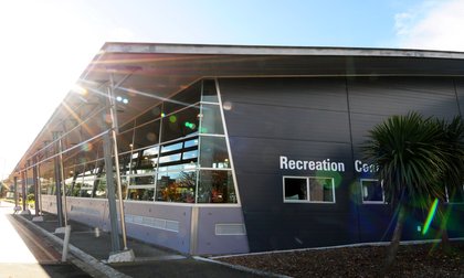 Exterior of the corner of the Recreation Centre building
