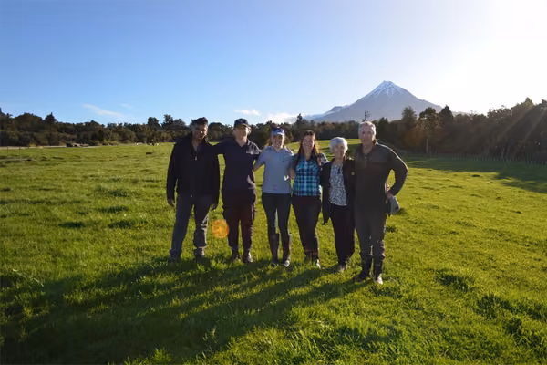 Photo of Regen Ad researchers in field, November 2022