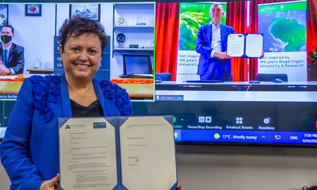 virtual signing for Wageningen Strategic Cooperation Agreement